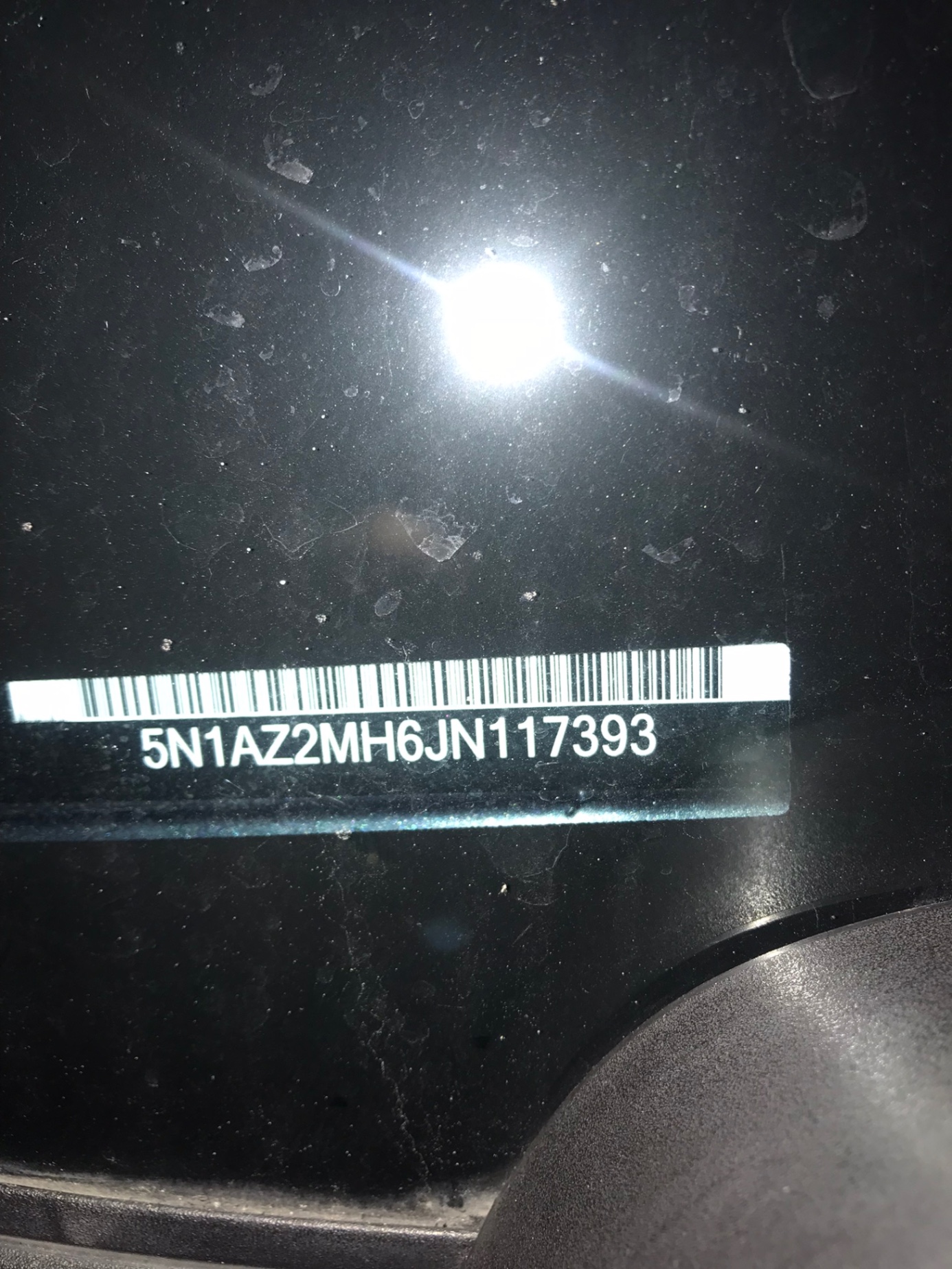 Снимка 10 от търг – 2018 NISSAN MURANO AWD с VIN 5N1AZ2MH6JN117393