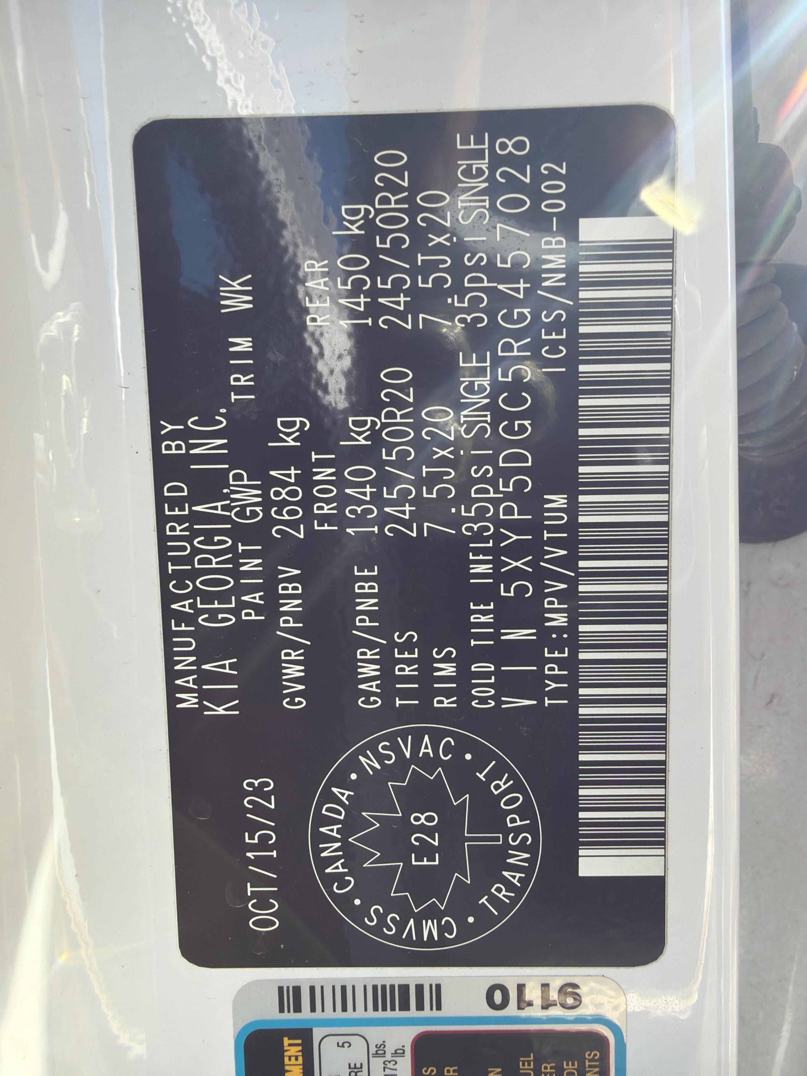Снимка 10 от търг – 2024 KIA TELLURIDE AWD с VIN 5XYP5DGC5RG457028