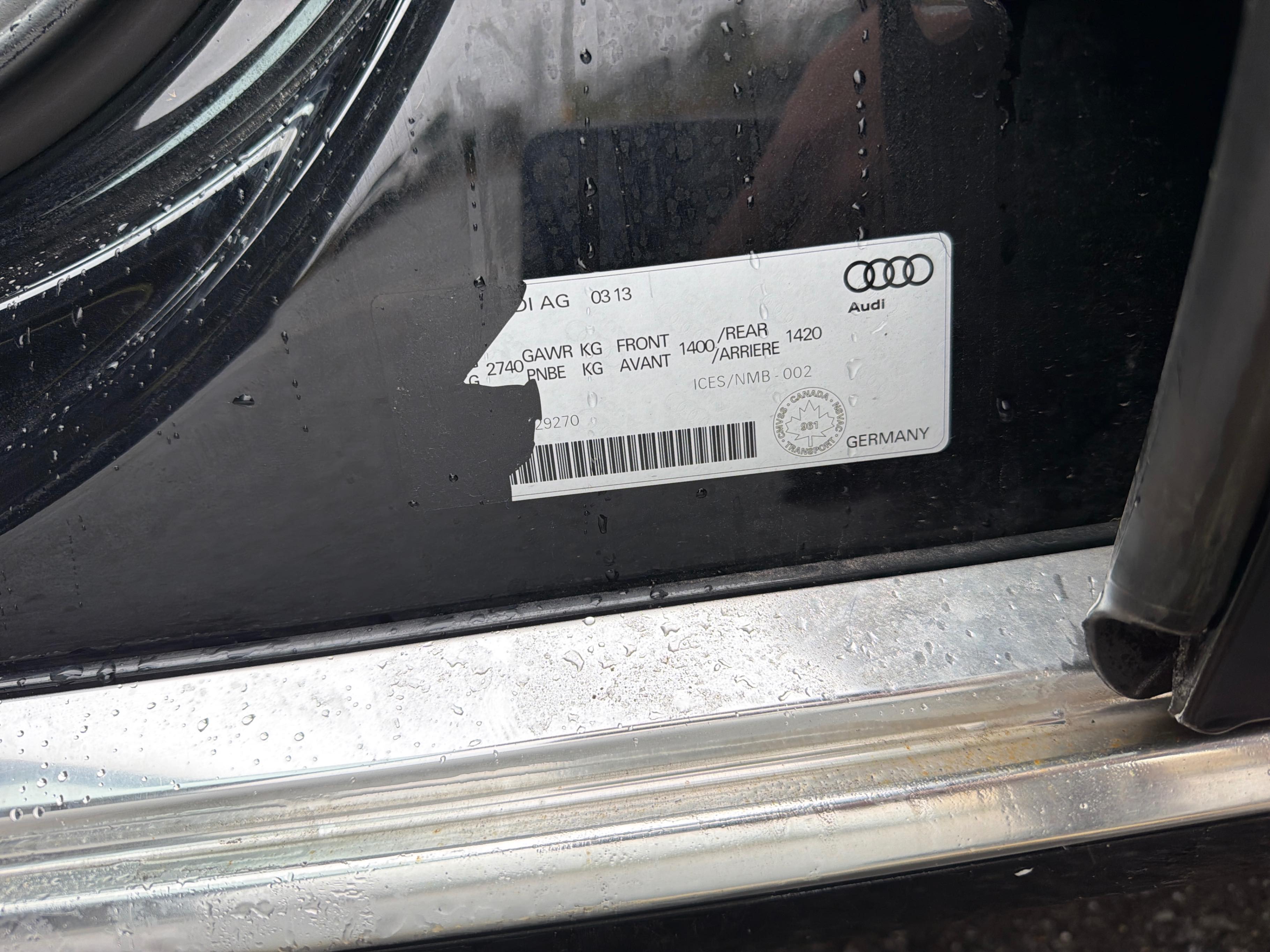 Photo 11 from auction – 2013 AUDI A8 L 4.0L PREMIUM with VIN WAUR2AFD8DN029270