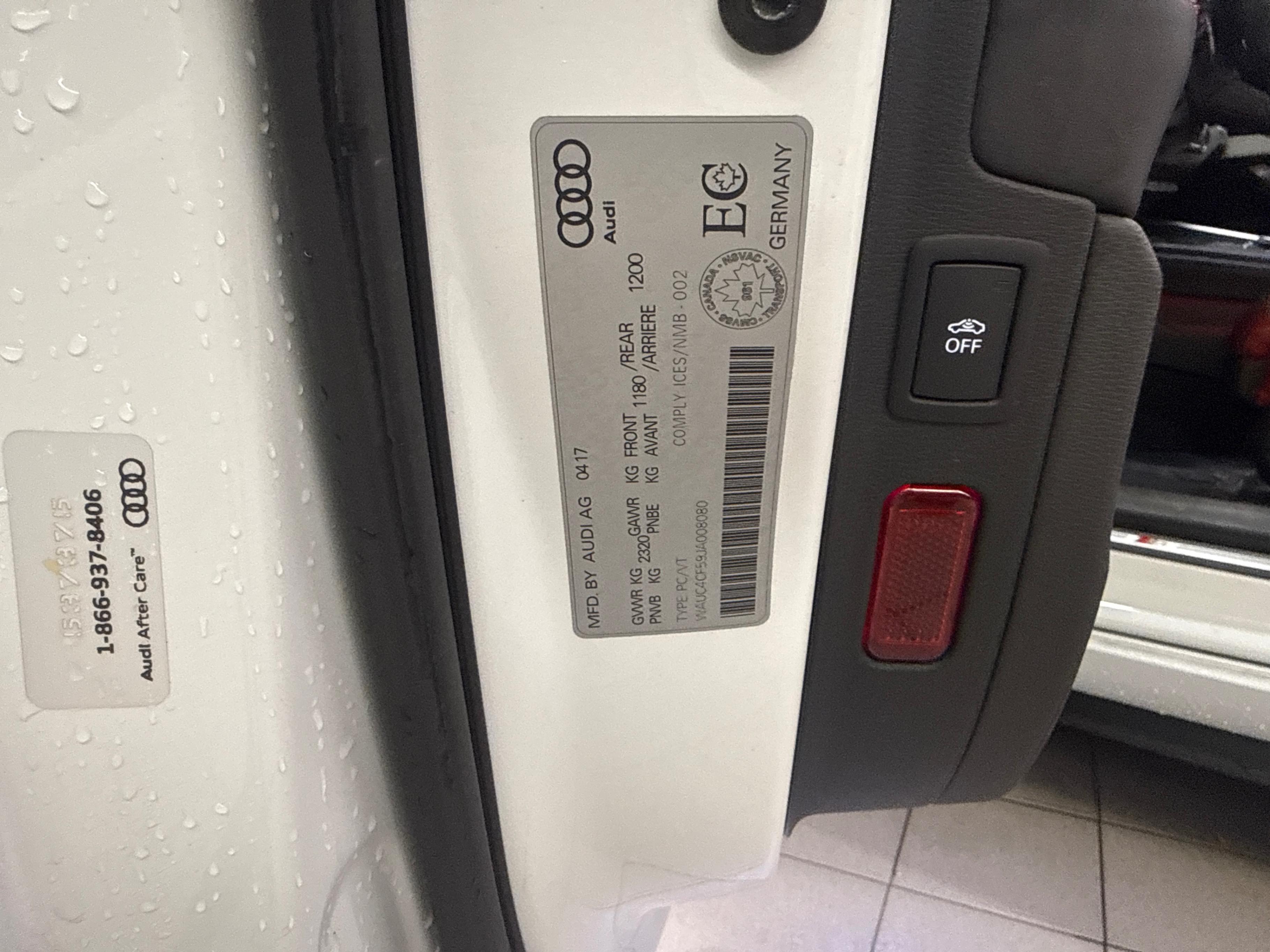 Photo 10 from auction – 2018 AUDI S5 SPORTBACK TECHNIK with VIN WAUC4CF59JA008080