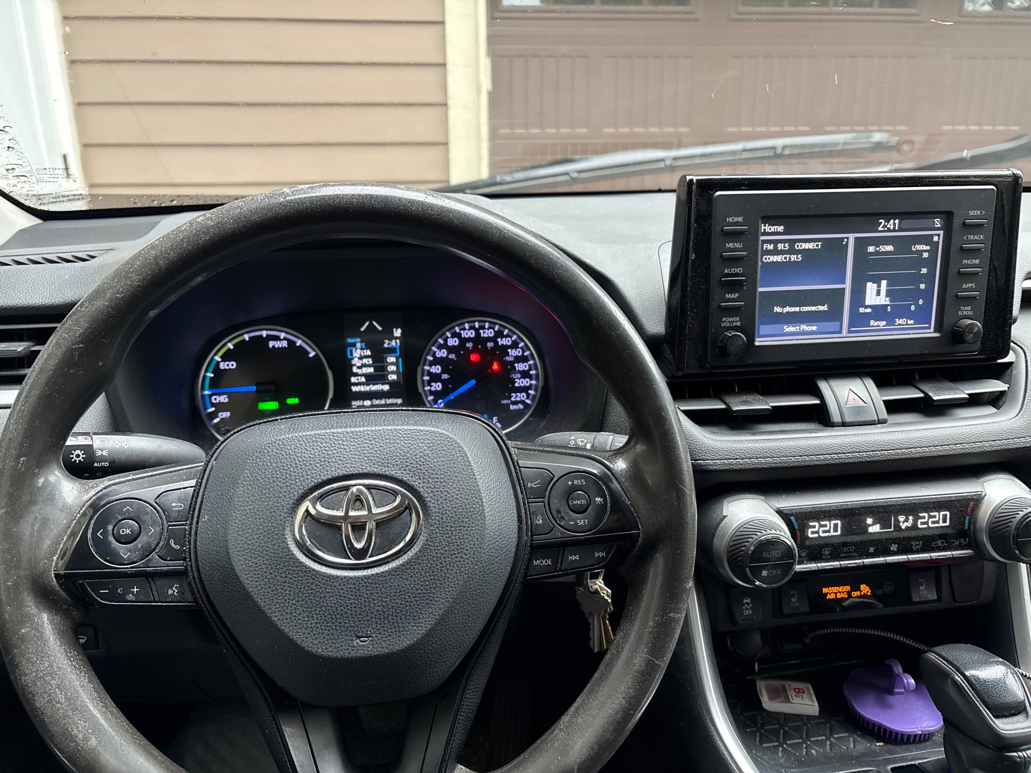 Снимка 9 от търг – 2019 TOYOTA RAV4 HYBRID LE с VIN 2T3BWRFV6KW017513