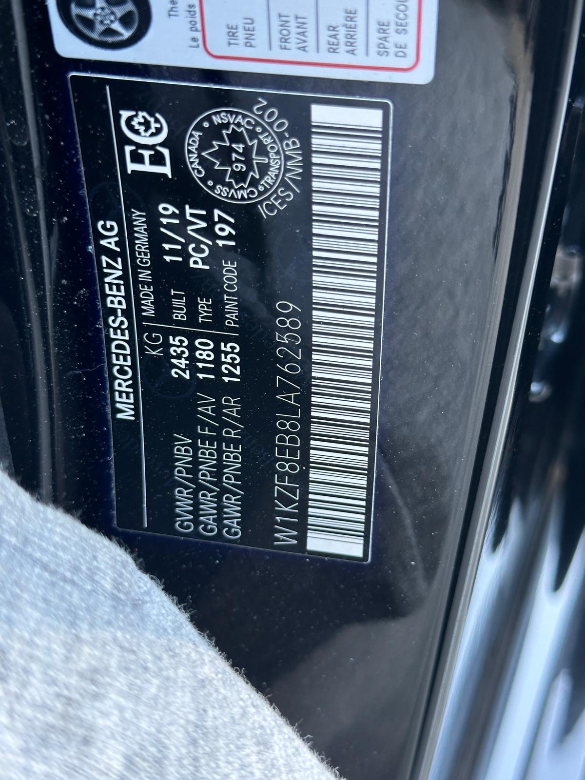 Photo 17 from auction – 2020 MERCEDES-BENZ E-CLASS E 350 with VIN W1KZF8EB8LA762589