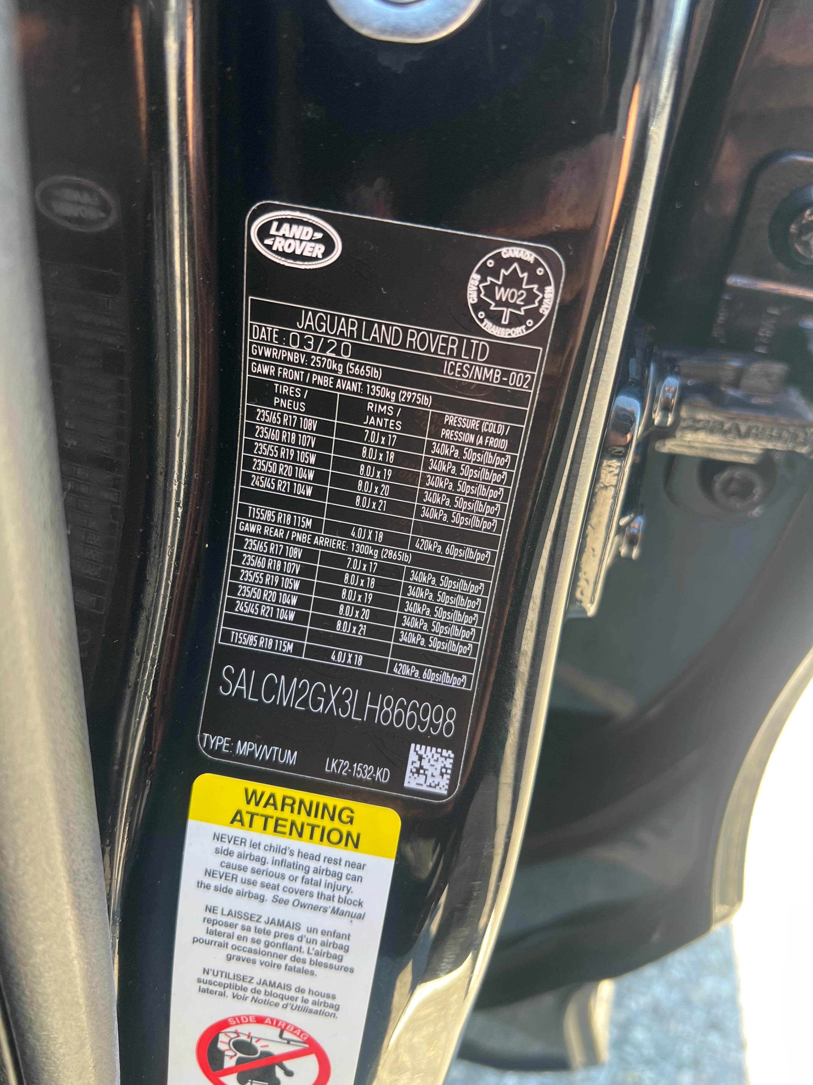 Снимка 9 от търг – 2020 LAND ROVER DISCOVERY SPORT R-DYNAMIC HSE MHEV с VIN SALCM2GX3LH866998
