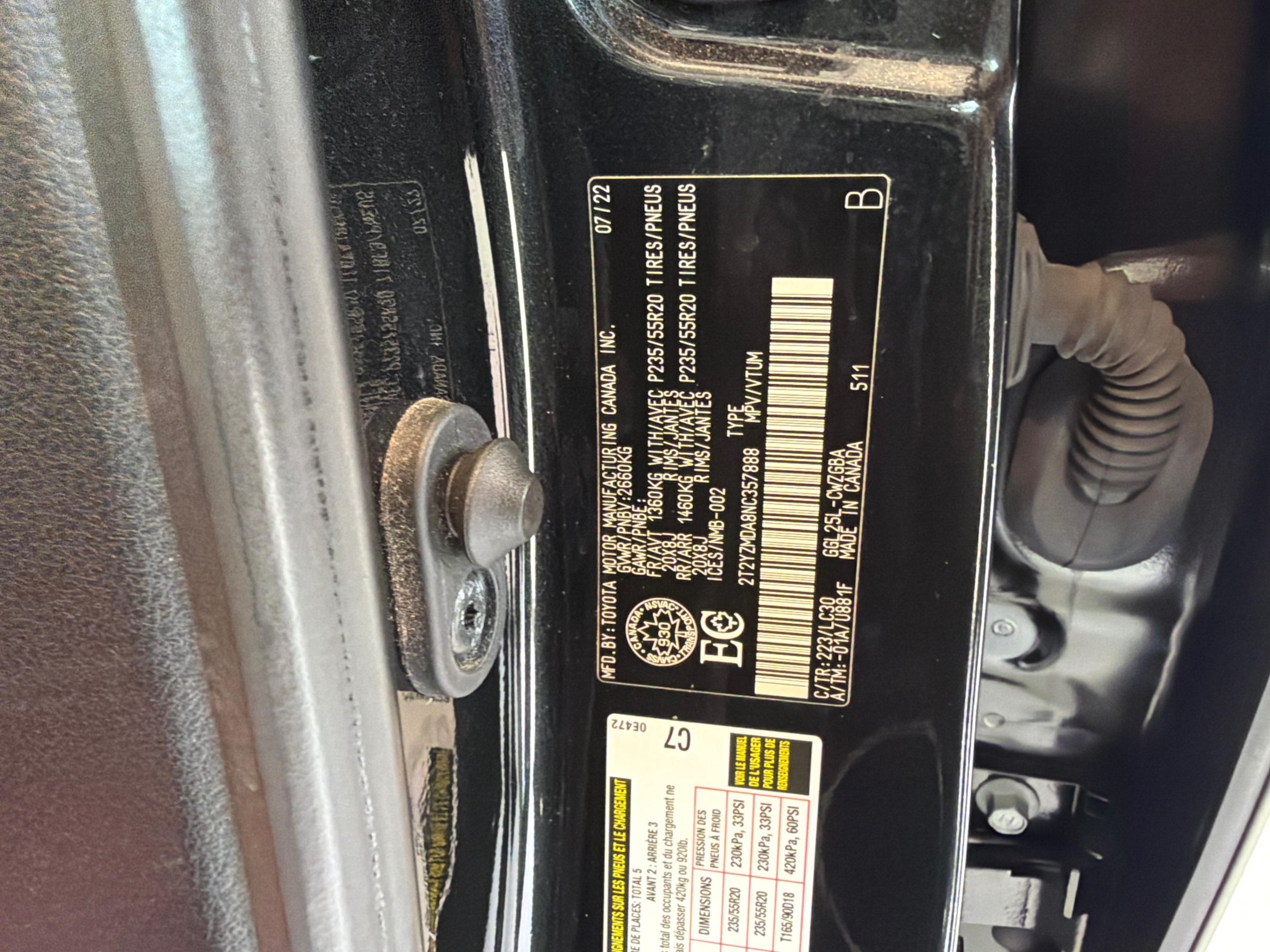 Photo 11 from auction – 2022 LEXUS RX RX 350 with VIN 2T2YZMDA8NC357888
