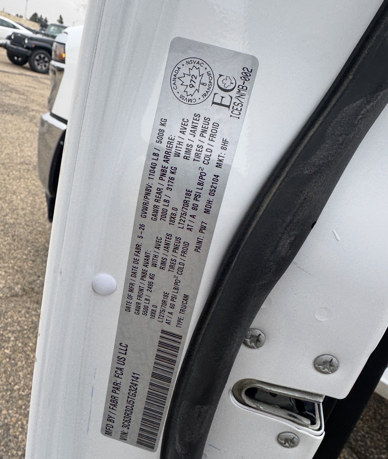 Снимка 11 от търг – 2026 RAM 3500 BIG HORN с VIN 3C63R3DJ5TG324141