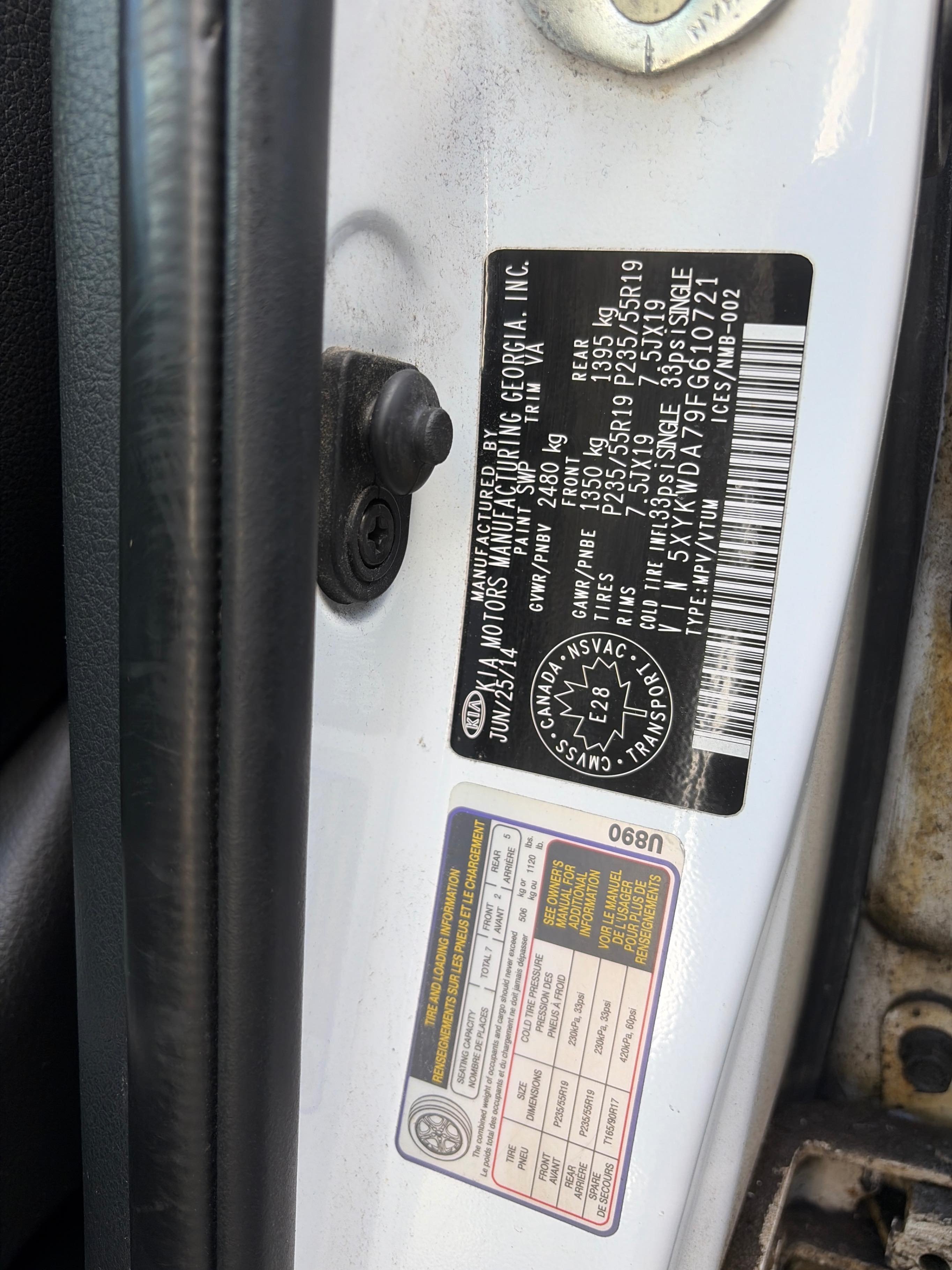 Снимка 10 от търг – 2015 KIA SORENTO SX с VIN 5XYKWDA79FG610721