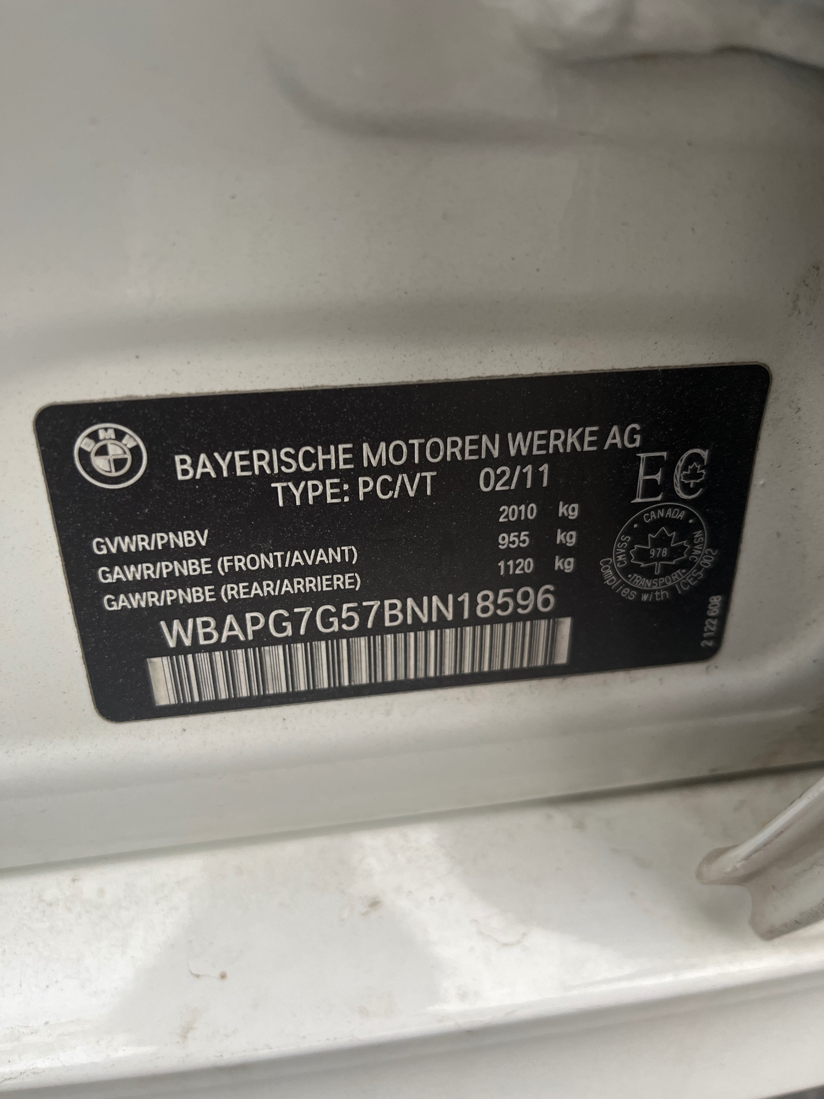 Снимка 11 от търг – 2011 BMW 3 SERIES 323I с VIN WBAPG7G57BNN18596