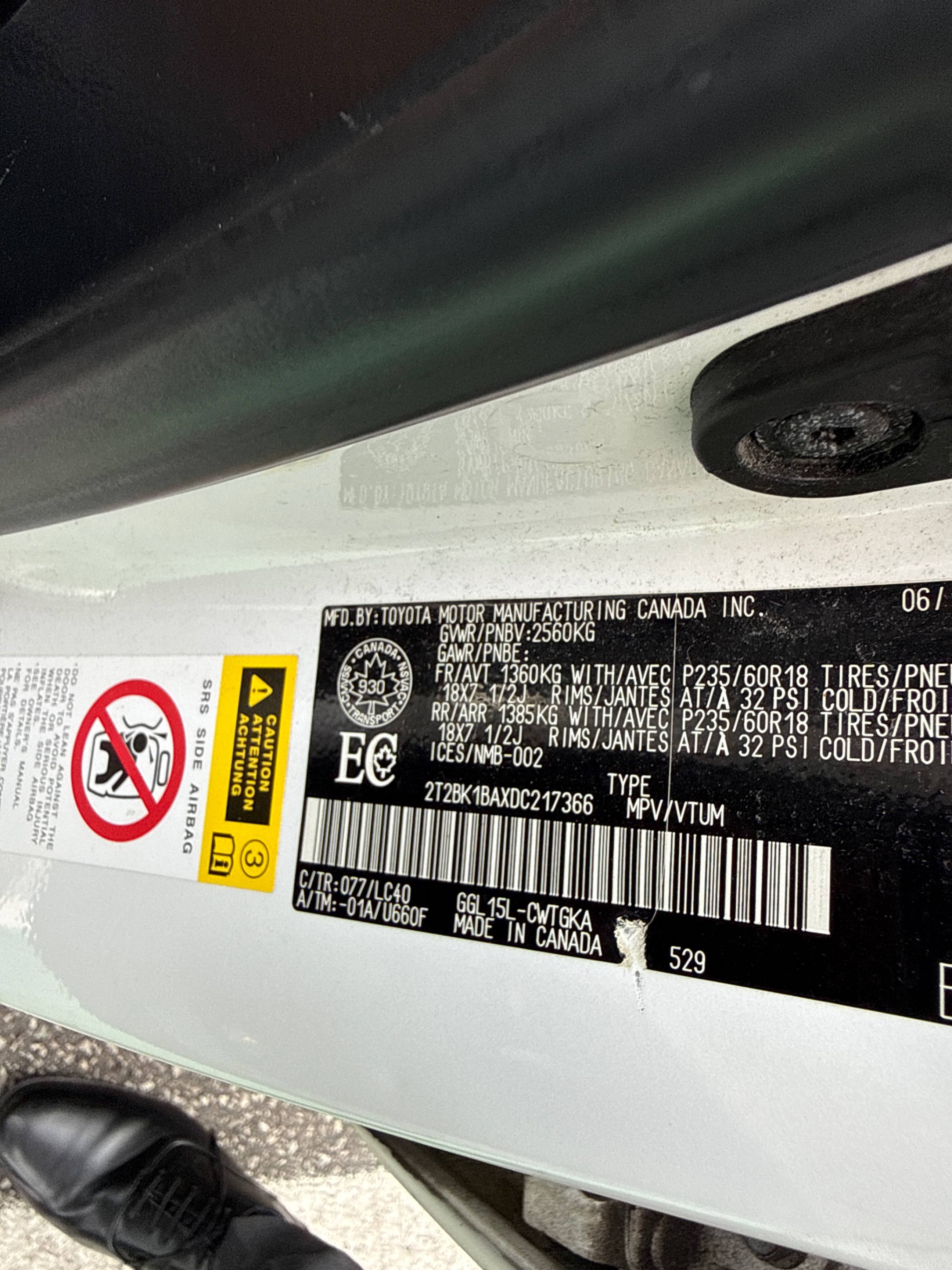 Photo 10 from auction – 2013 LEXUS RX 350 AWD 4DR with VIN 2T2BK1BAXDC217366