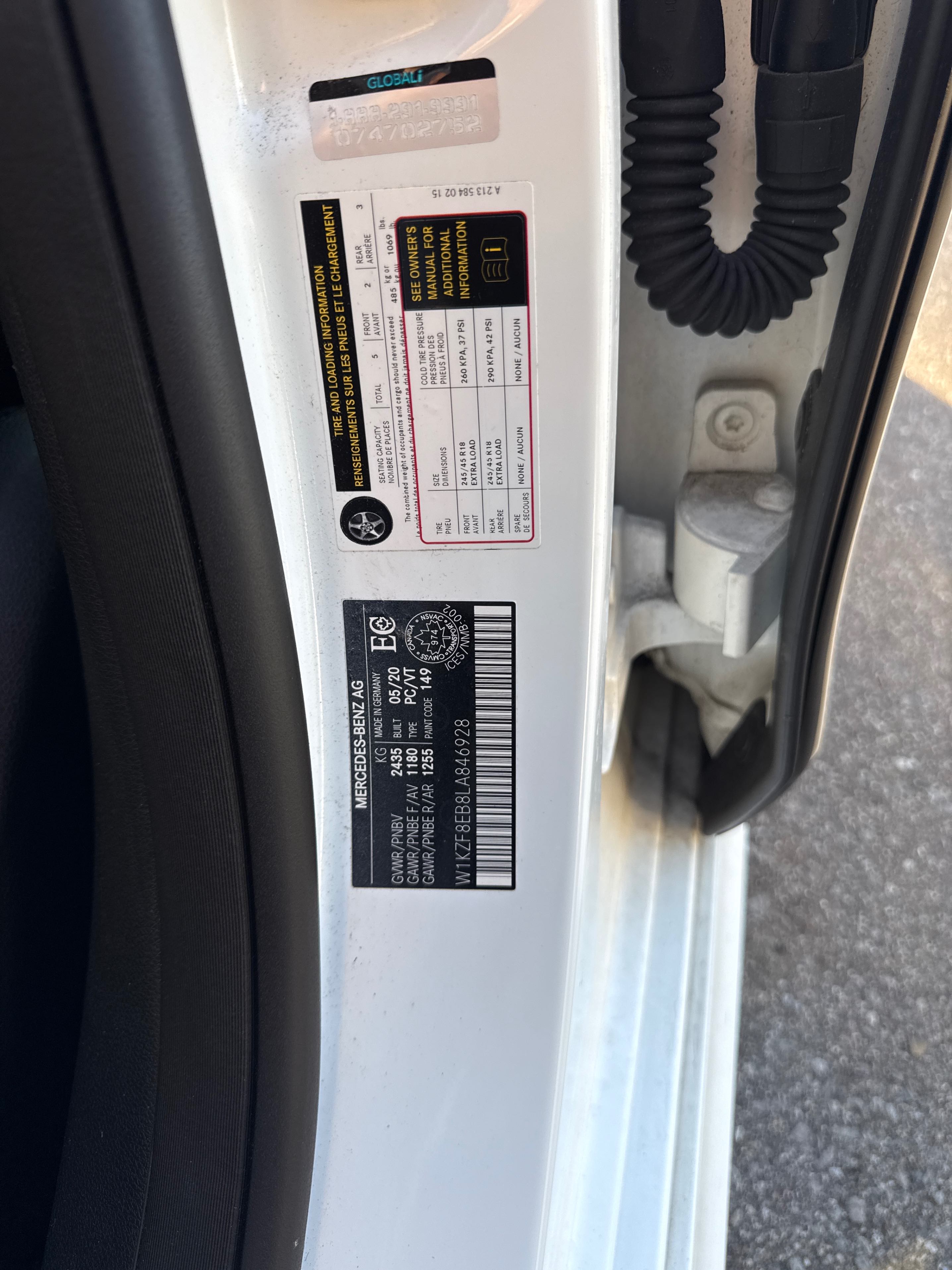 Photo 11 from auction – 2020 MERCEDES-BENZ E-CLASS E 350 with VIN W1KZF8EB8LA846928