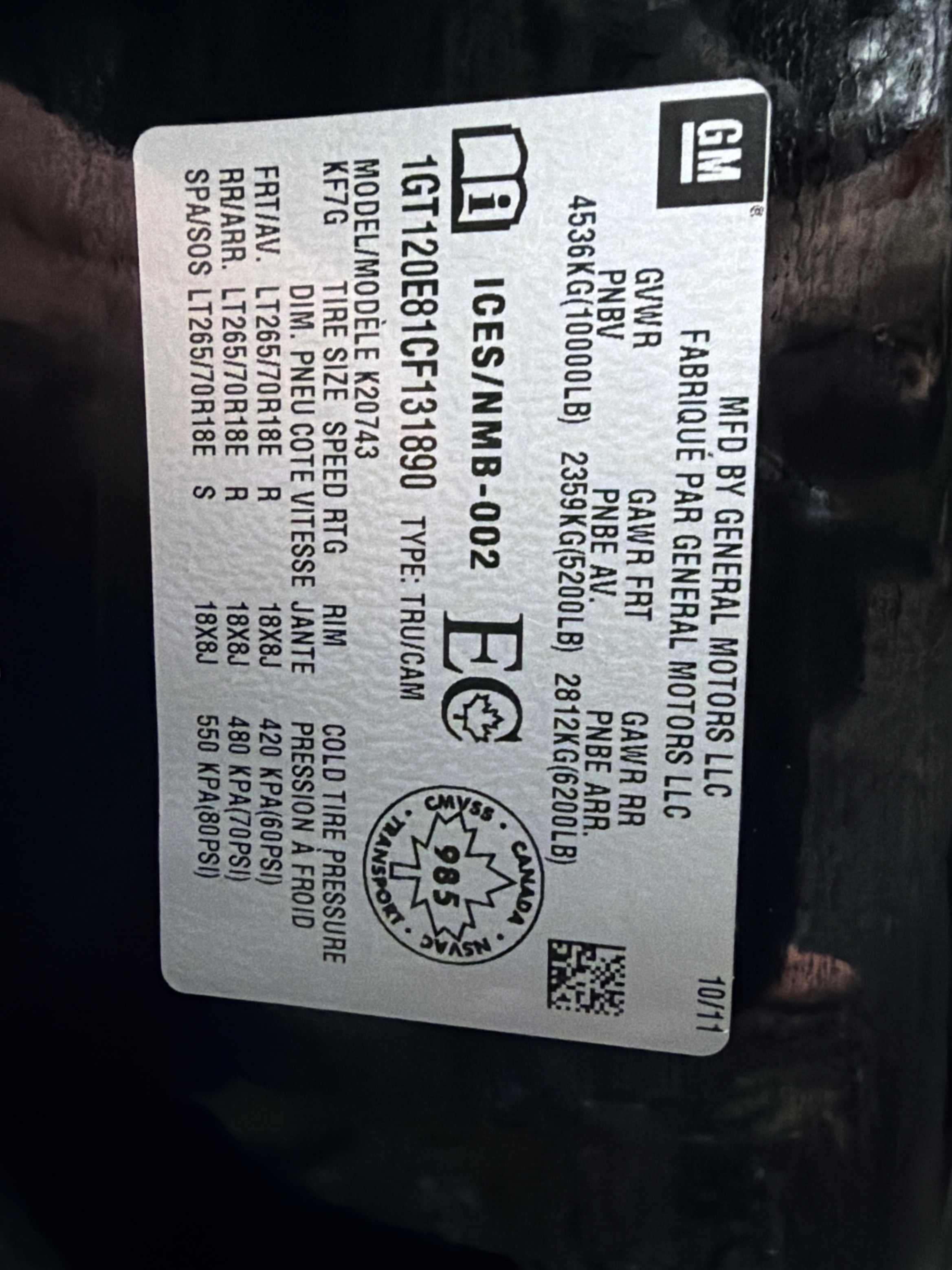 Снимка 11 от търг – 2012 GMC SIERRA 2500HD SLE с VIN 1GT120E81CF131890
