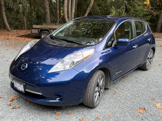 NISSAN LEAF SV 2016 with VIN 1N4BZ0CP2GC301343 - Photo from auction