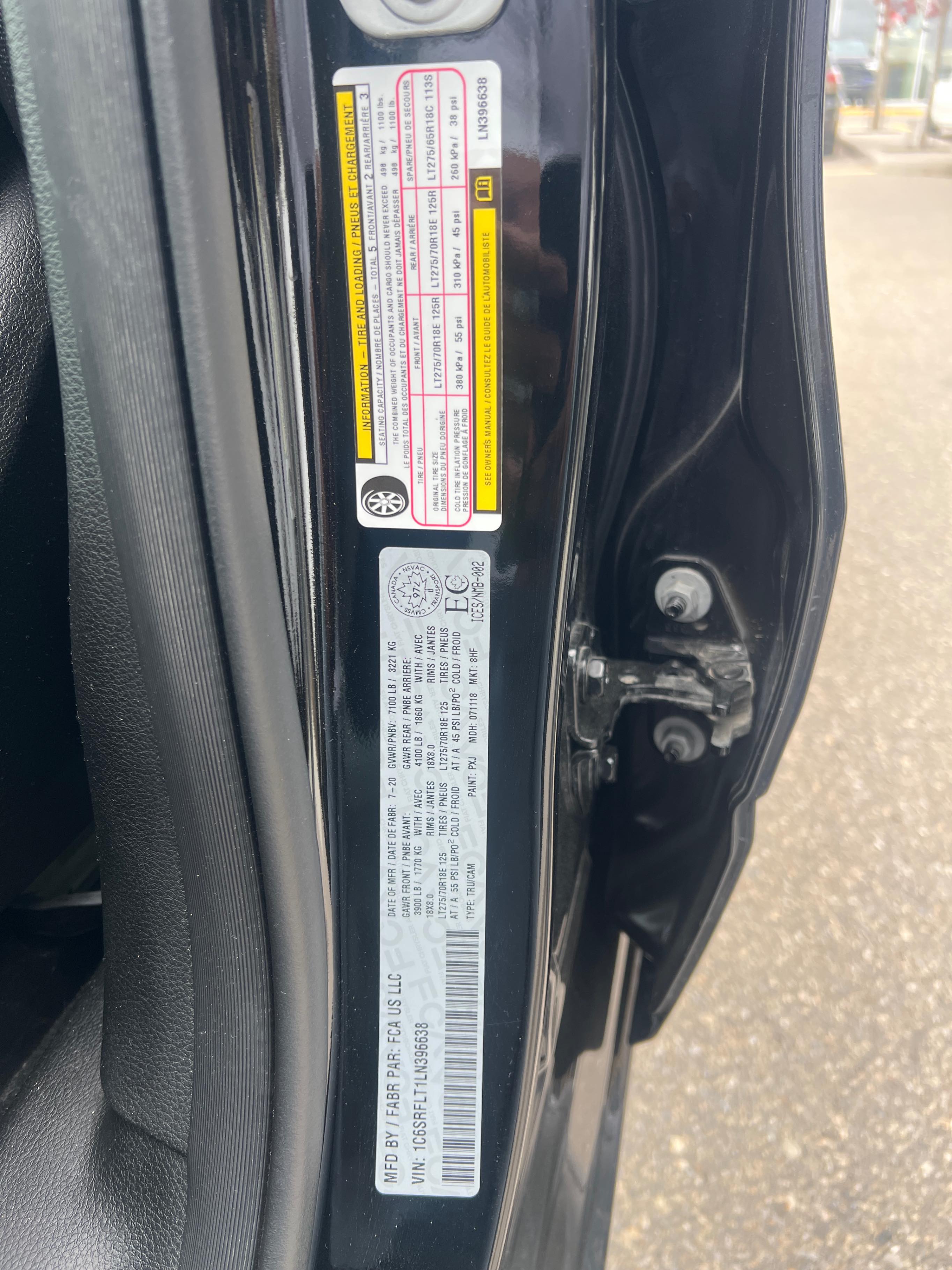 Photo 21 from auction – 2020 RAM 1500 REBEL with VIN 1C6SRFLT1LN396638