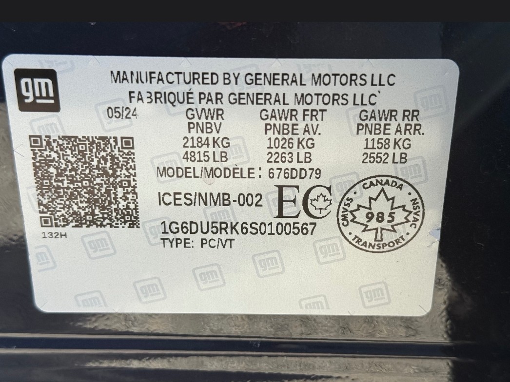 Снимка 11 от търг – 2025 CADILLAC CT5 SPORT с VIN 1G6DU5RK6S0100567