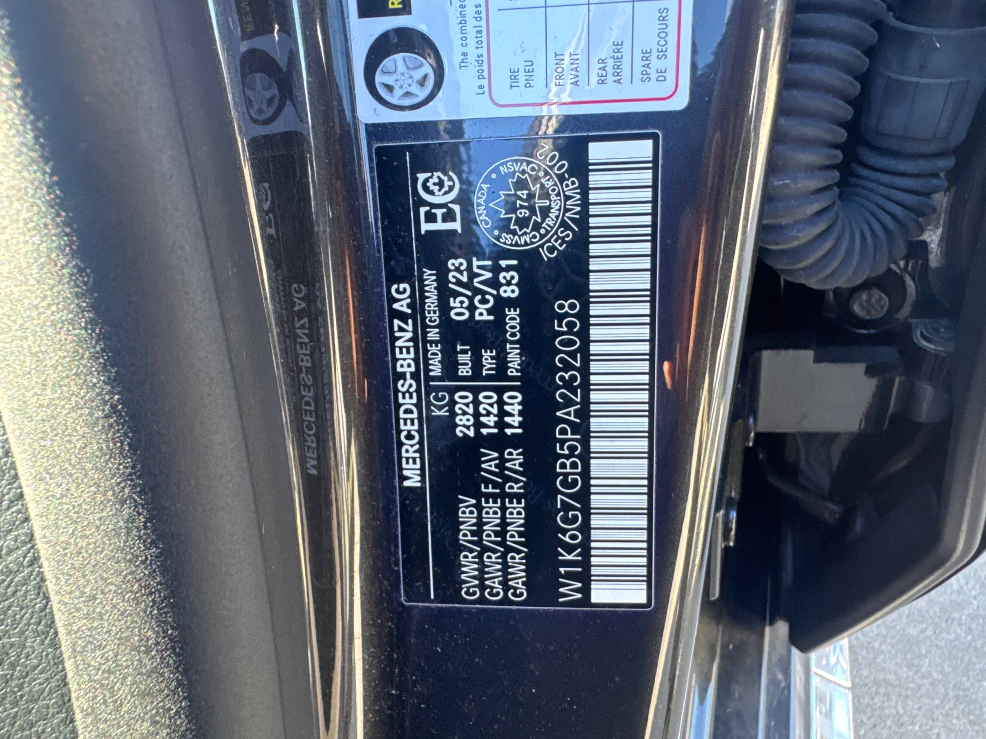Снимка 10 от търг – 2023 MERCEDES-BENZ S-CLASS S 580 с VIN W1K6G7GB5PA232058