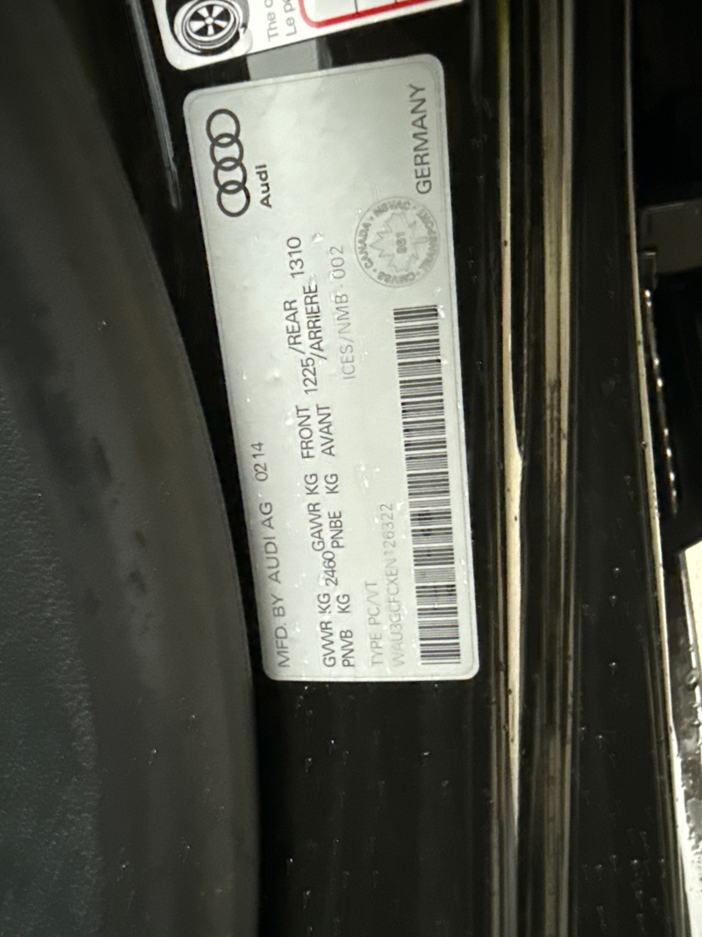 Photo 11 from auction – 2014 AUDI A7 3.0T TECHNIK with VIN WAU3GCFCXEN126322