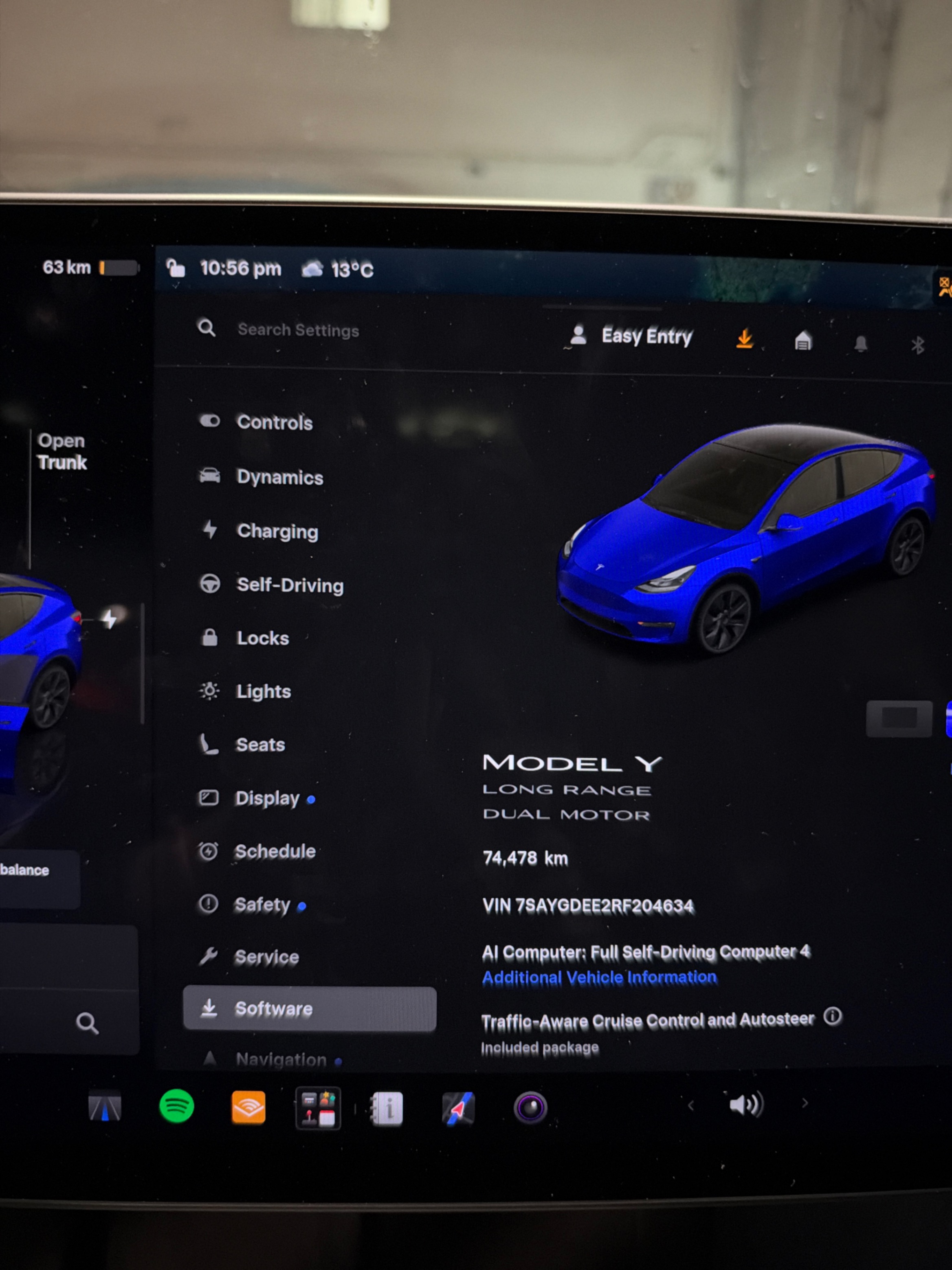 Photo 8 from auction – 2024 TESLA MODEL Y LONG RANGE with VIN 7SAYGDEE2RF204634