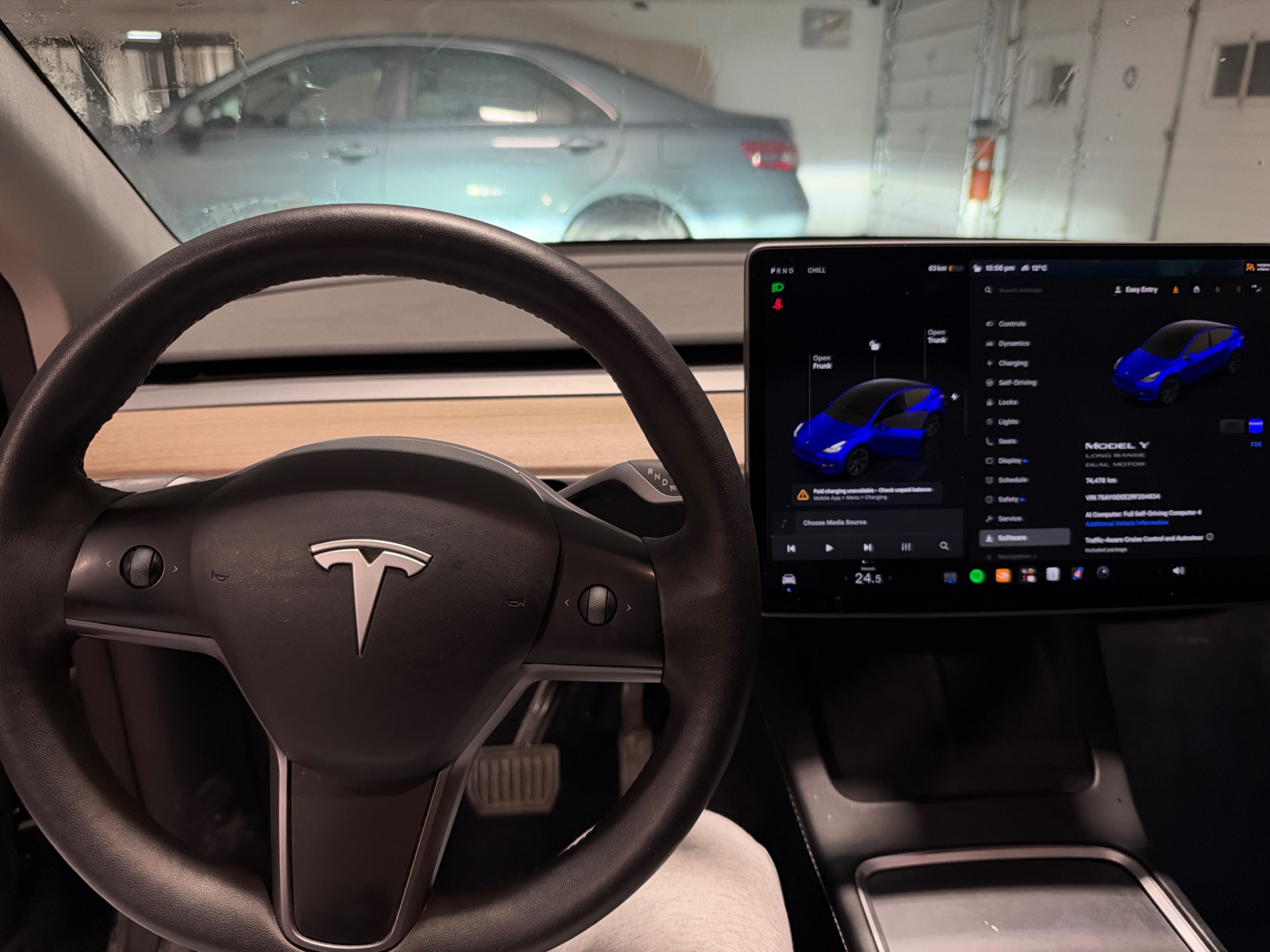 Photo 9 from auction – 2024 TESLA MODEL Y LONG RANGE with VIN 7SAYGDEE2RF204634