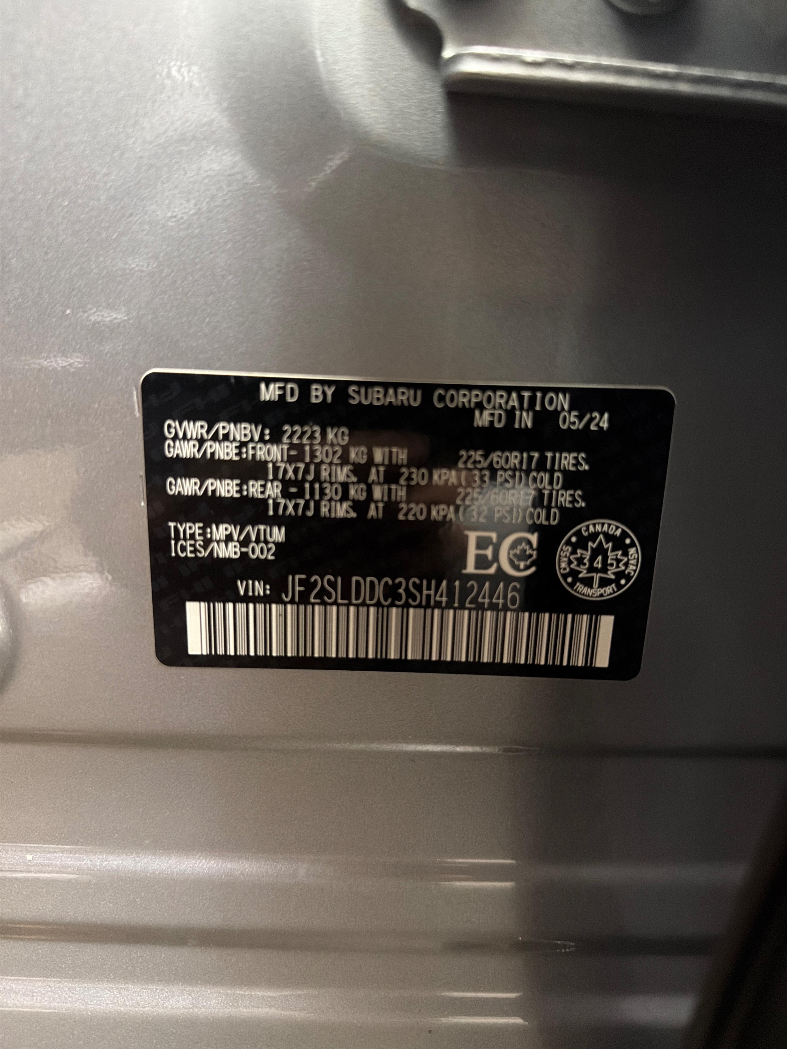 Photo 11 from auction – 2025 SUBARU FORESTER TOURING with VIN JF2SLDDC3SH412446