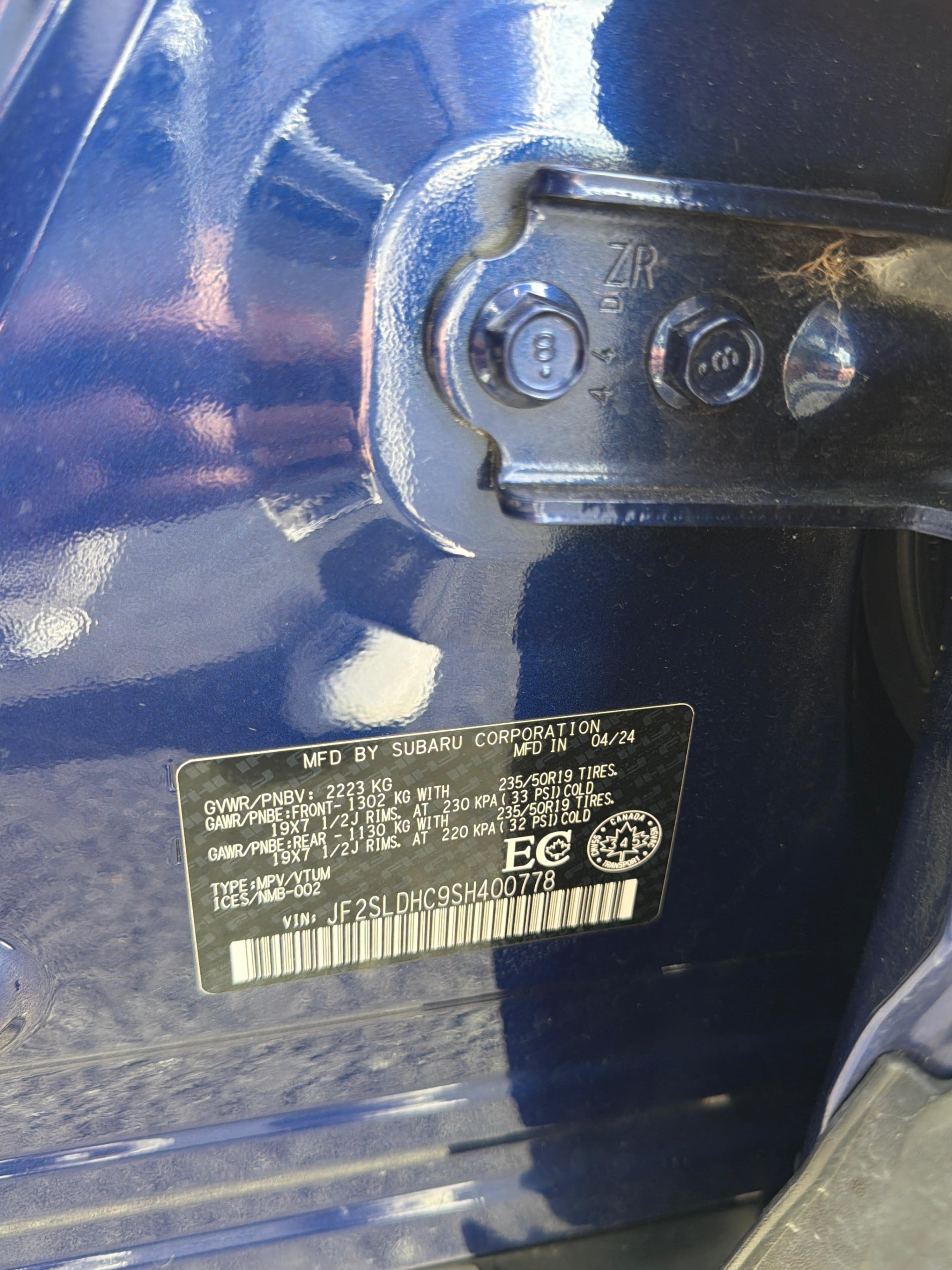 Снимка 10 от търг – 2025 SUBARU FORESTER SPORT с VIN JF2SLDHC9SH400778