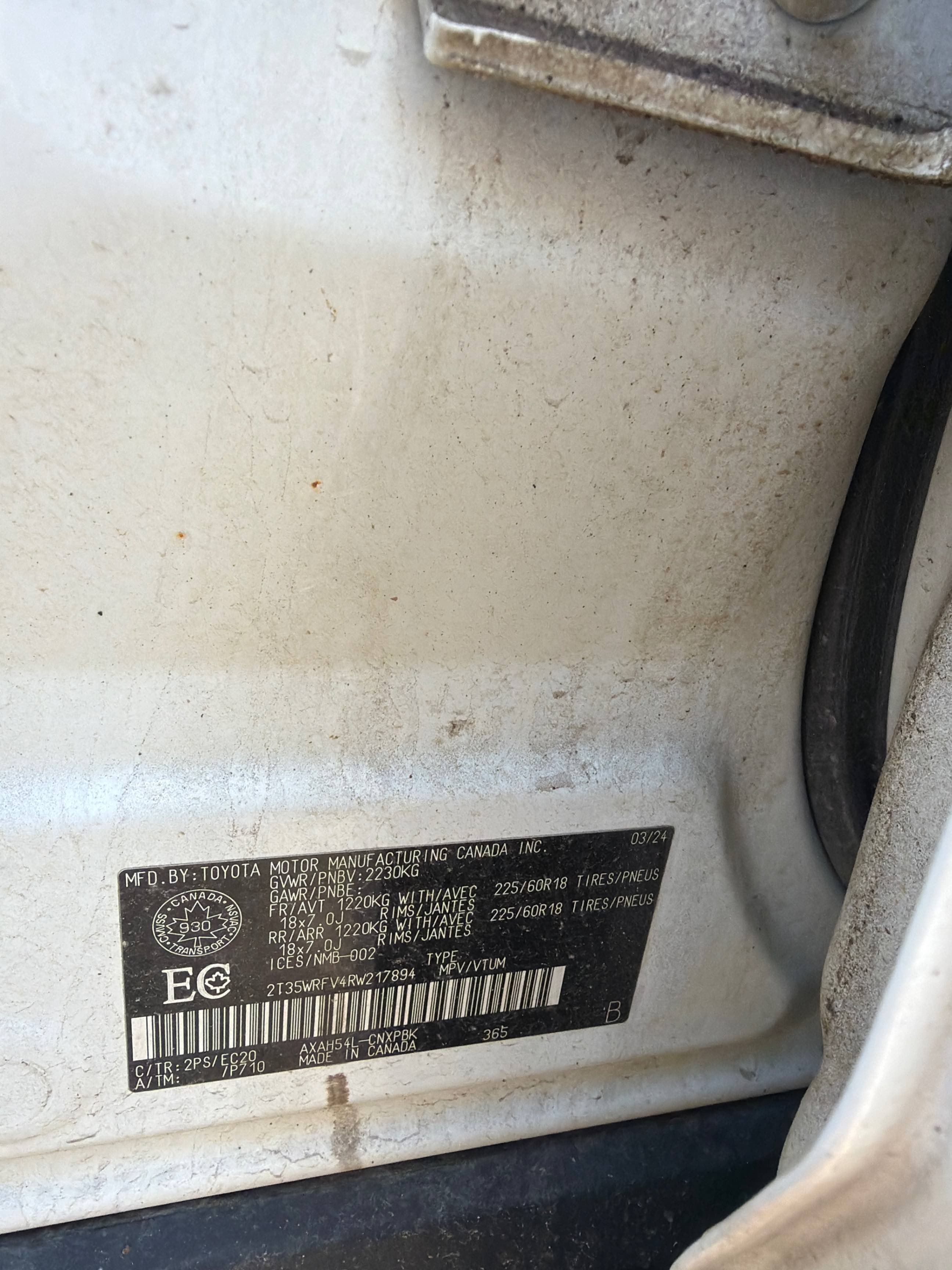 Снимка 12 от търг – 2024 TOYOTA RAV4 HYBRID XSE с VIN 2T35WRFV4RW217894