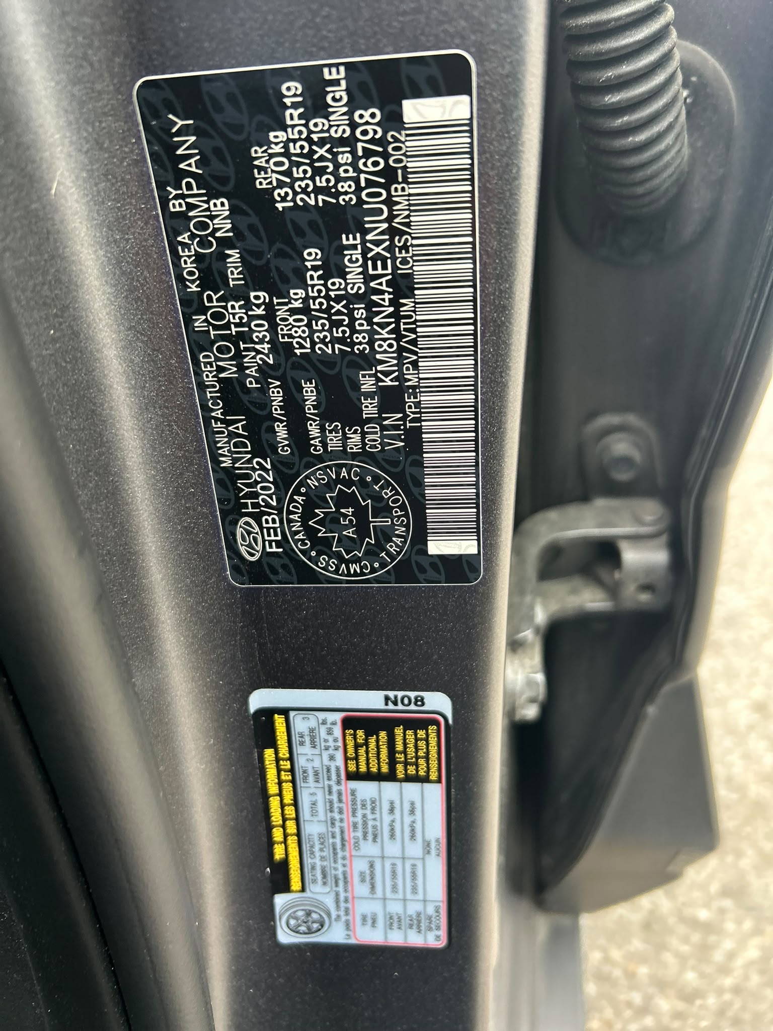 Снимка 11 от търг – 2022 HYUNDAI IONIQ 5 PREFERRED с VIN KM8KN4AEXNU076798