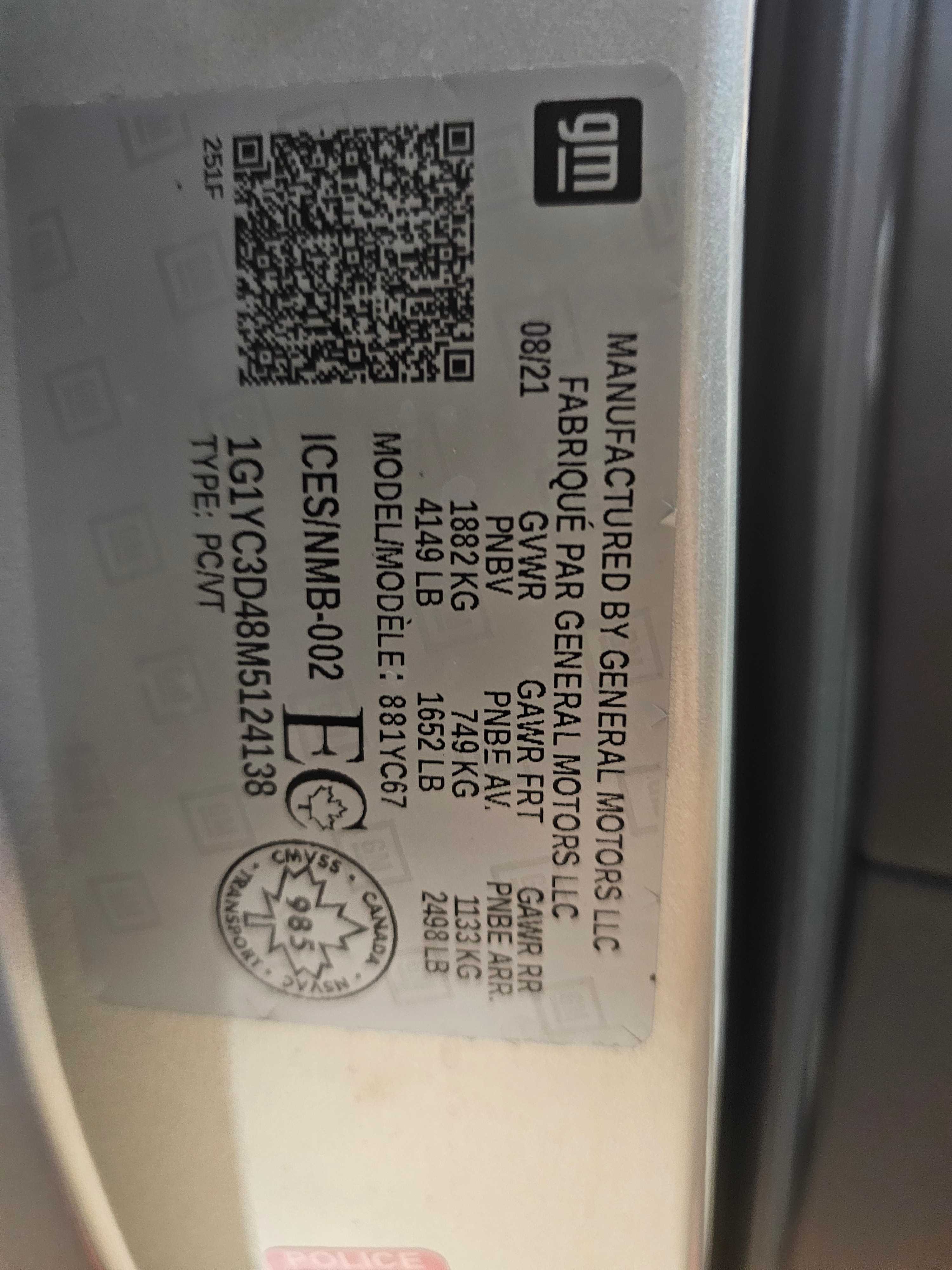 صورة رقم 11 من المزاد - 2021 CHEVROLET CORVETTE 3LT مع VIN 1G1YC3D48M5124138