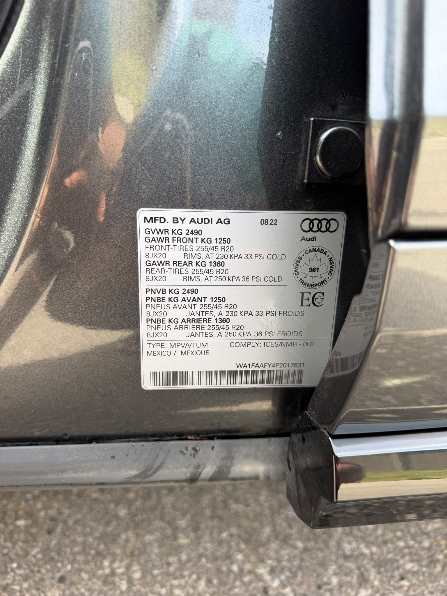 Photo 11 from auction – 2023 AUDI Q5 TECHNIK with VIN WA1FAAFY4P2017631