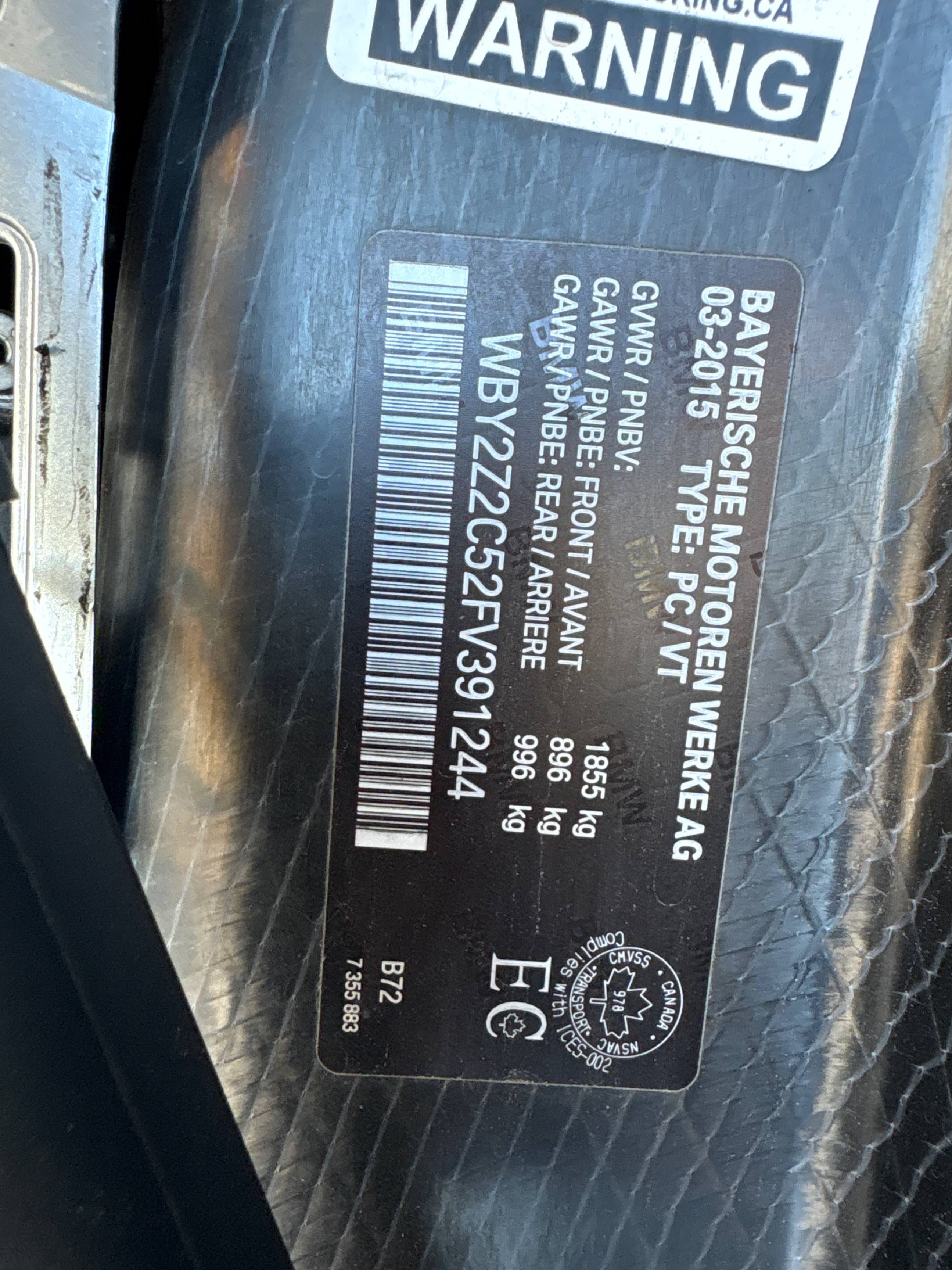 Photo 10 from auction – 2015 BMW I8 2DR CPE with VIN WBY2Z2C52FV391244