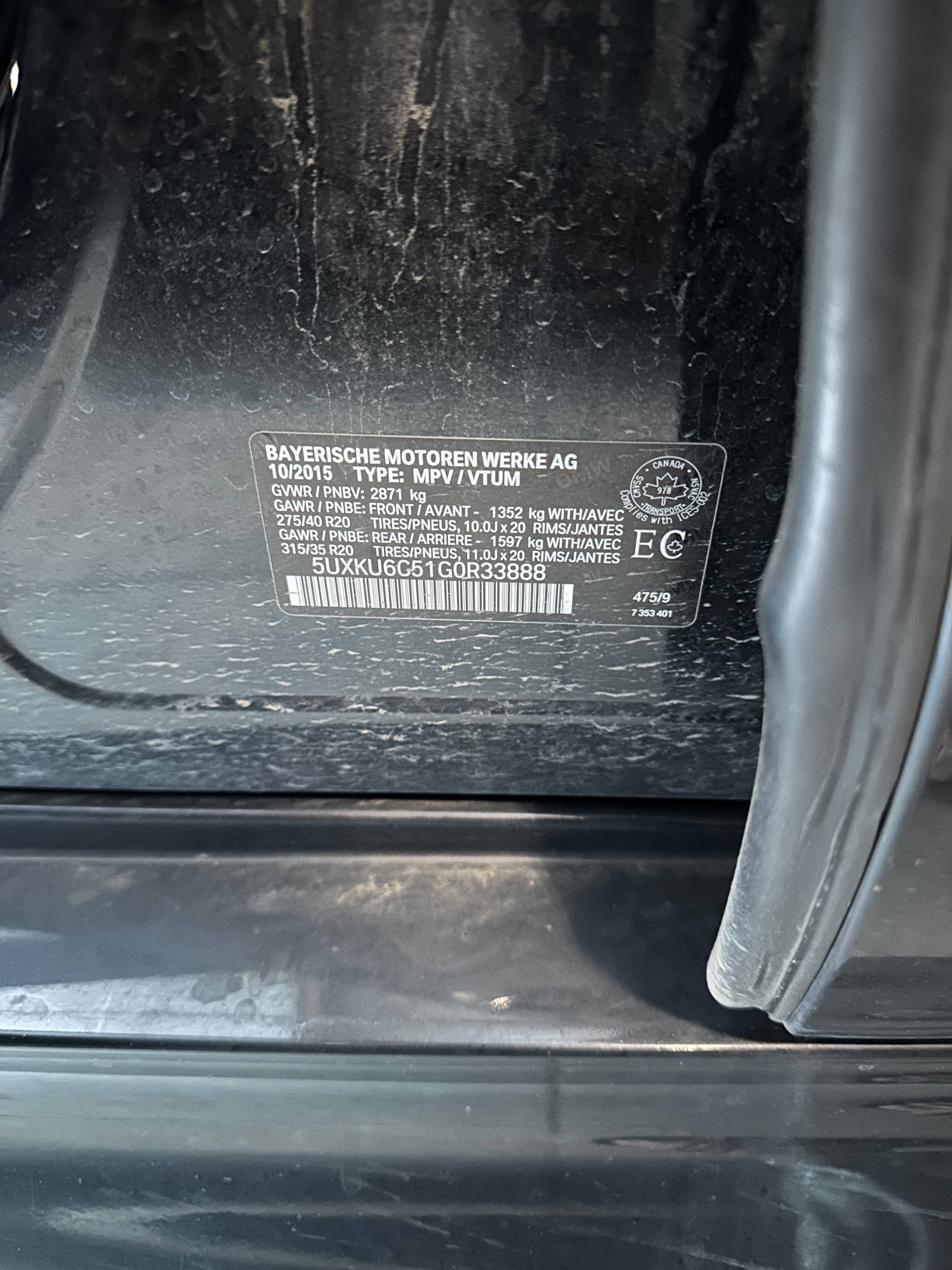 Снимка 11 от търг – 2016 BMW X6 XDRIVE50I с VIN 5UXKU6C51G0R33888